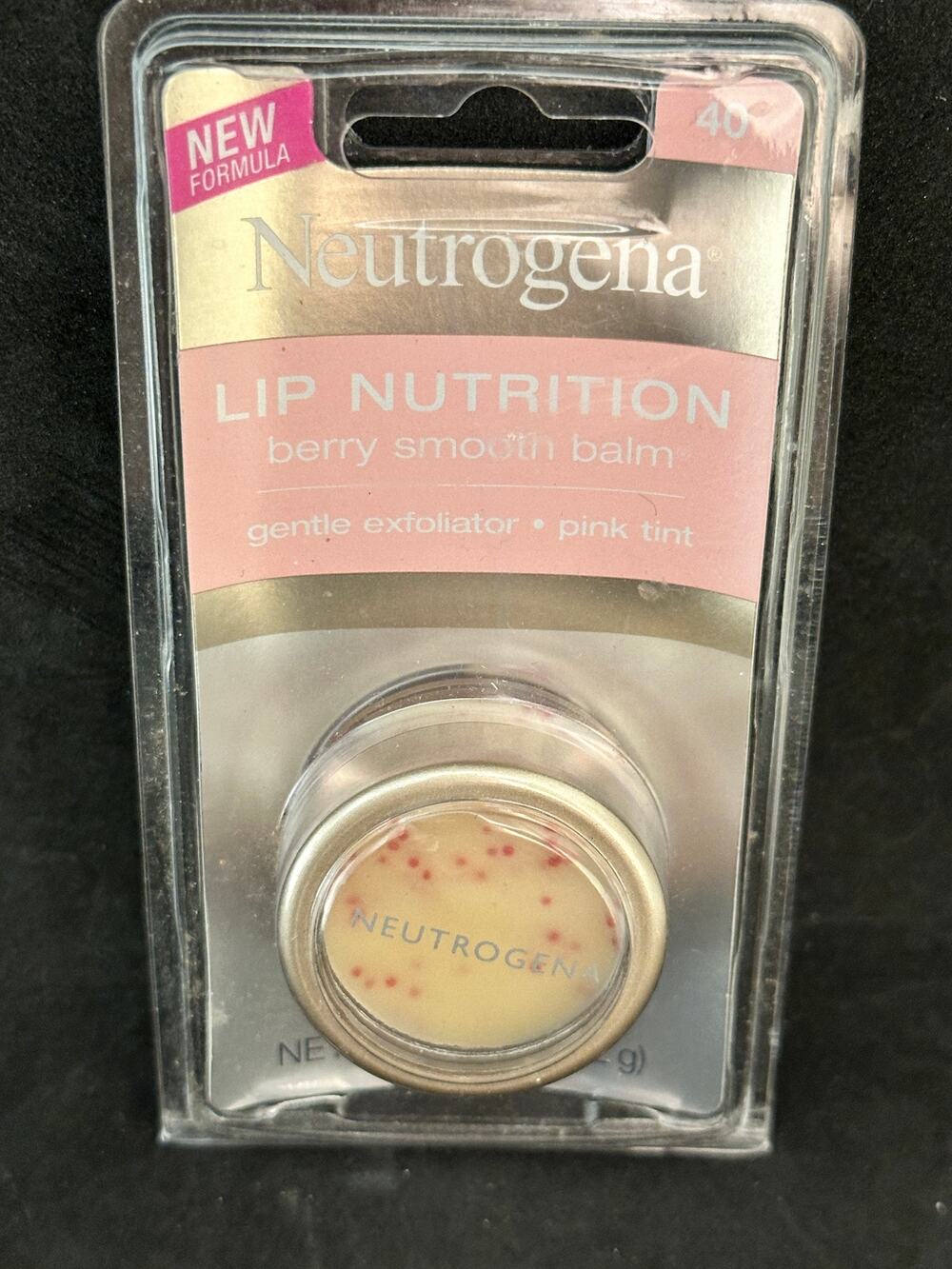 VTG NOS Neutrogena Lip Nutrition Berry Smooth Balm .18 oz Discontinued